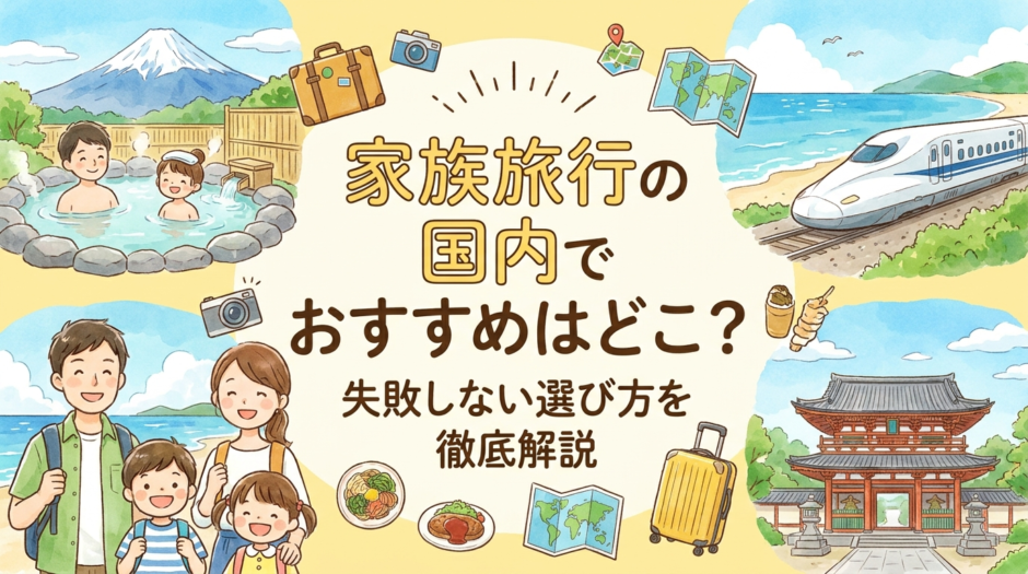 家族旅行の国内でおすすめはどこ？失敗しない選び方を徹底解説