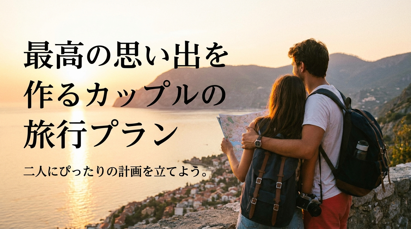 最高の思い出を作るカップルの旅行プラン。二人にぴったりの計画を立てよう。