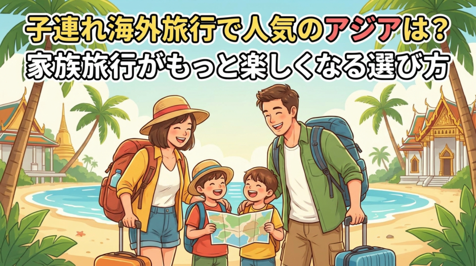 子連れ海外旅行で人気のアジアは？家族旅行がもっと楽しくなる選び方