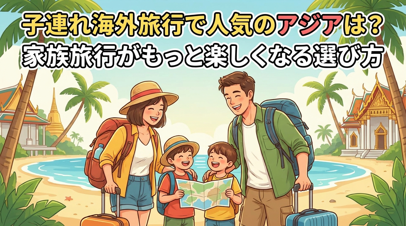 子連れ海外旅行で人気のアジアは？家族旅行がもっと楽しくなる選び方