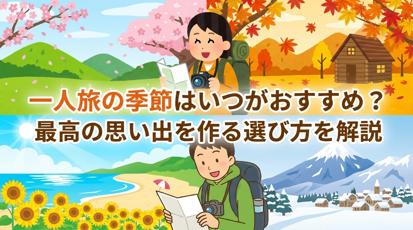 一人旅の季節はいつがおすすめ？最高の思い出を作る選び方を解説
