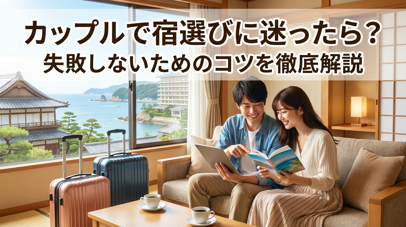 カップルで宿選びに迷ったら？失敗しないためのコツを徹底解説