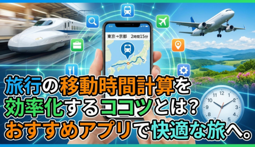 旅行の移動時間計算を効率化するコツとは？おすすめアプリで快適な旅へ。