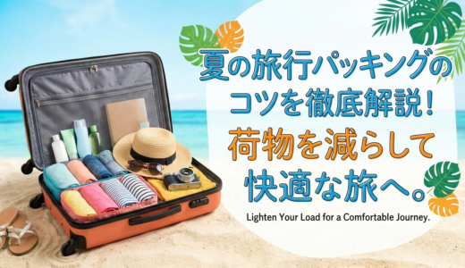 夏の旅行パッキングのコツを徹底解説！荷物を減らして快適な旅へ。