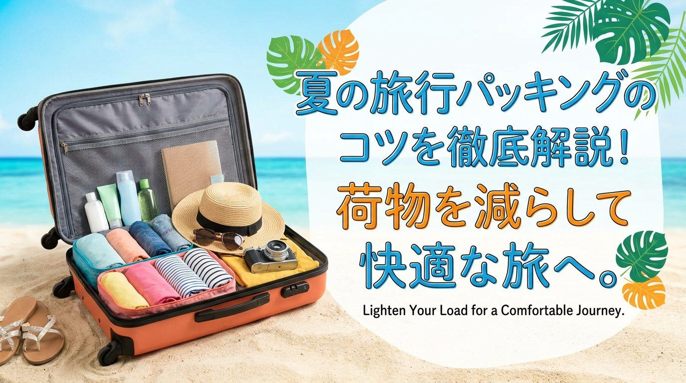 夏の旅行パッキングのコツを徹底解説！荷物を減らして快適な旅へ。