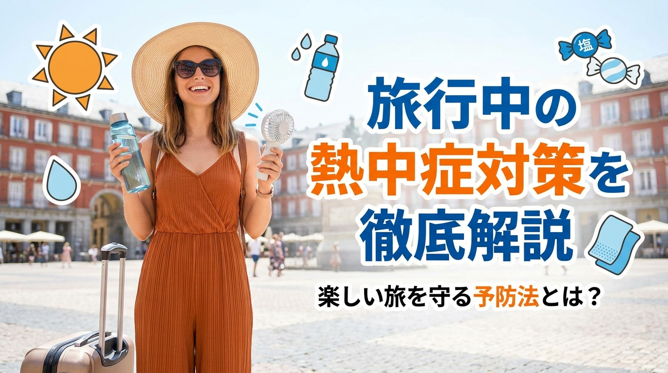 旅行中の熱中症対策を徹底解説。楽しい旅を守る予防法とは？