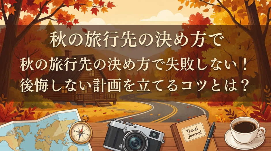 秋の旅行先の決め方で失敗しない！後悔しない計画を立てるコツとは？