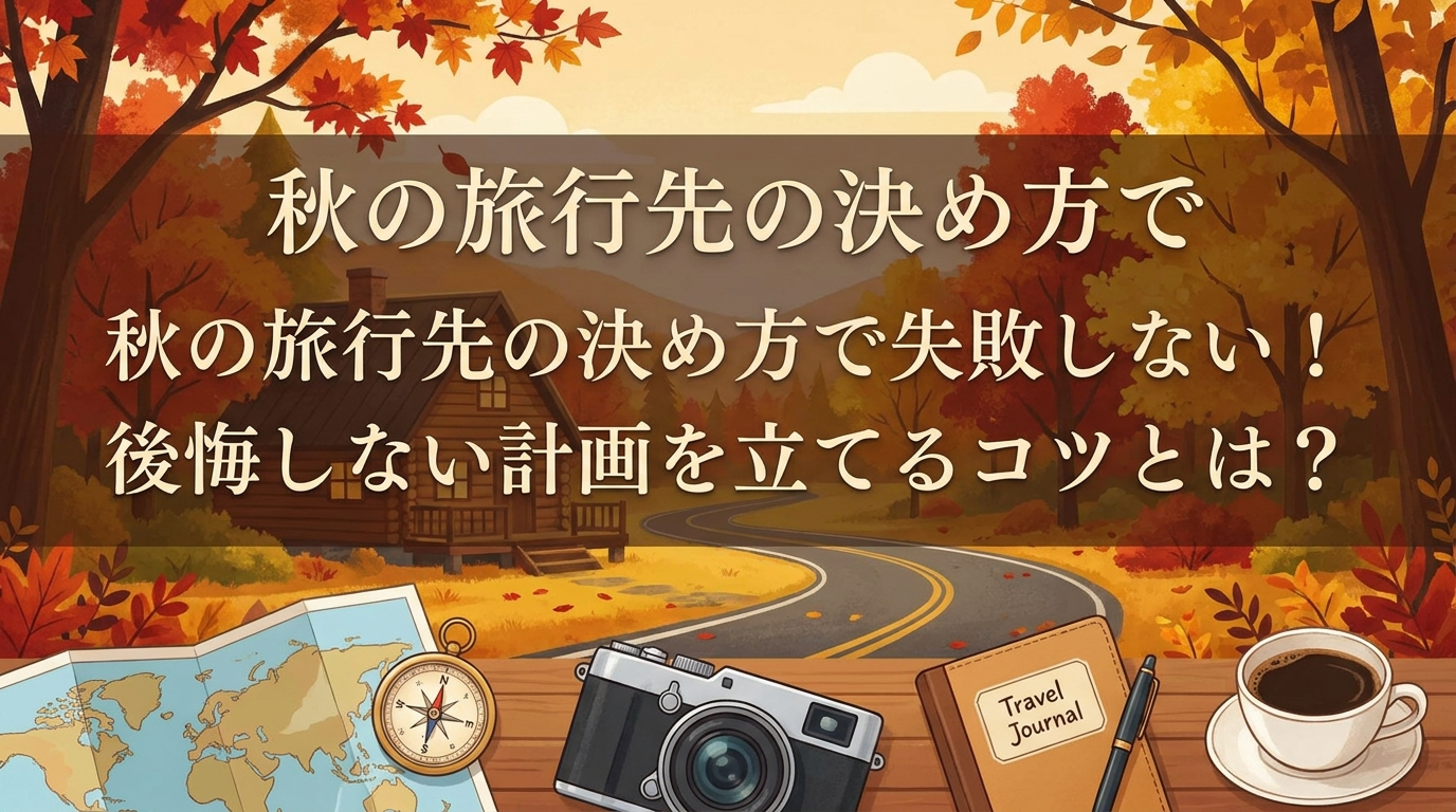 秋の旅行先の決め方で失敗しない！後悔しない計画を立てるコツとは？